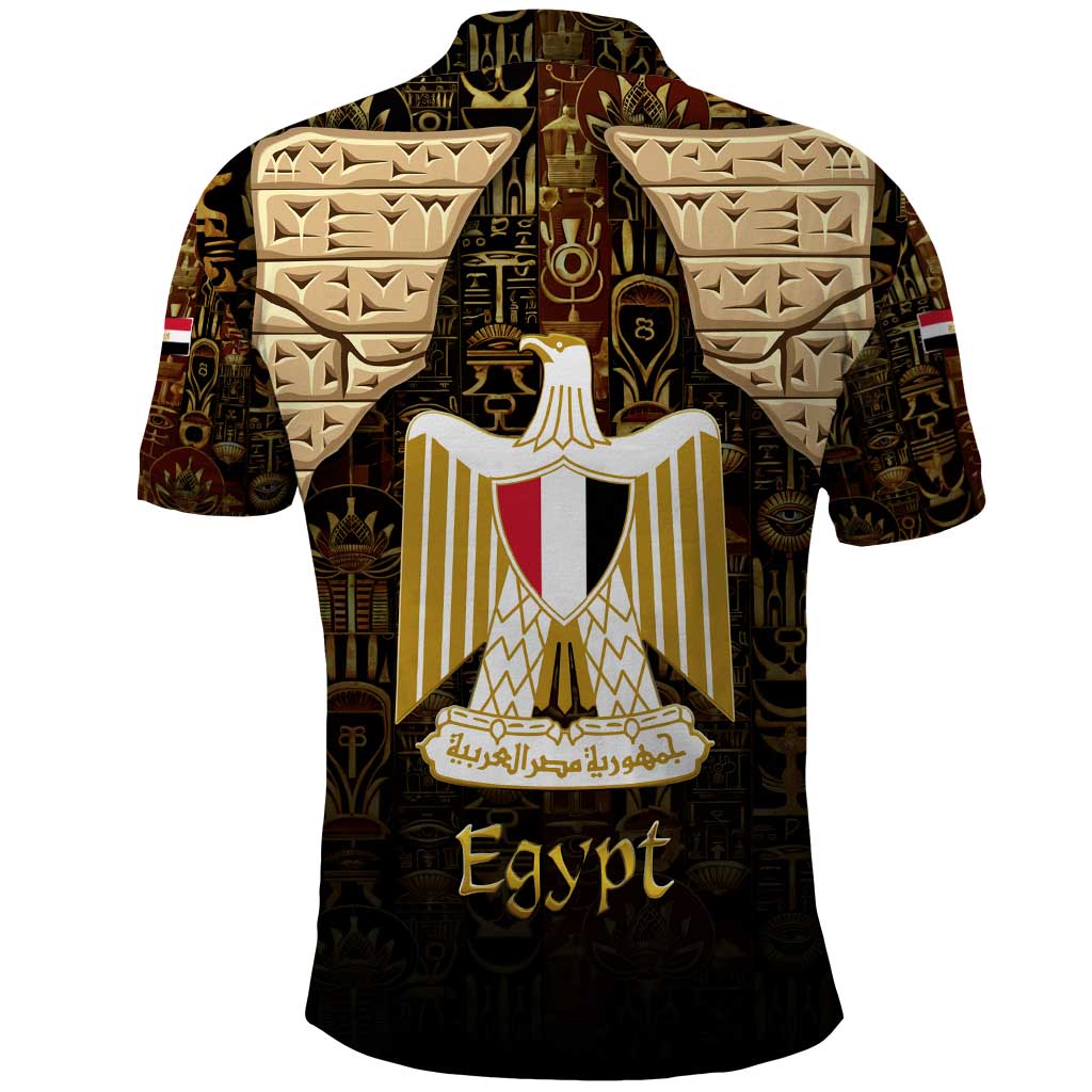 Anubis Egypt Polo Shirt with Ancient Hieroglyph Pharaoh Spirit TS04