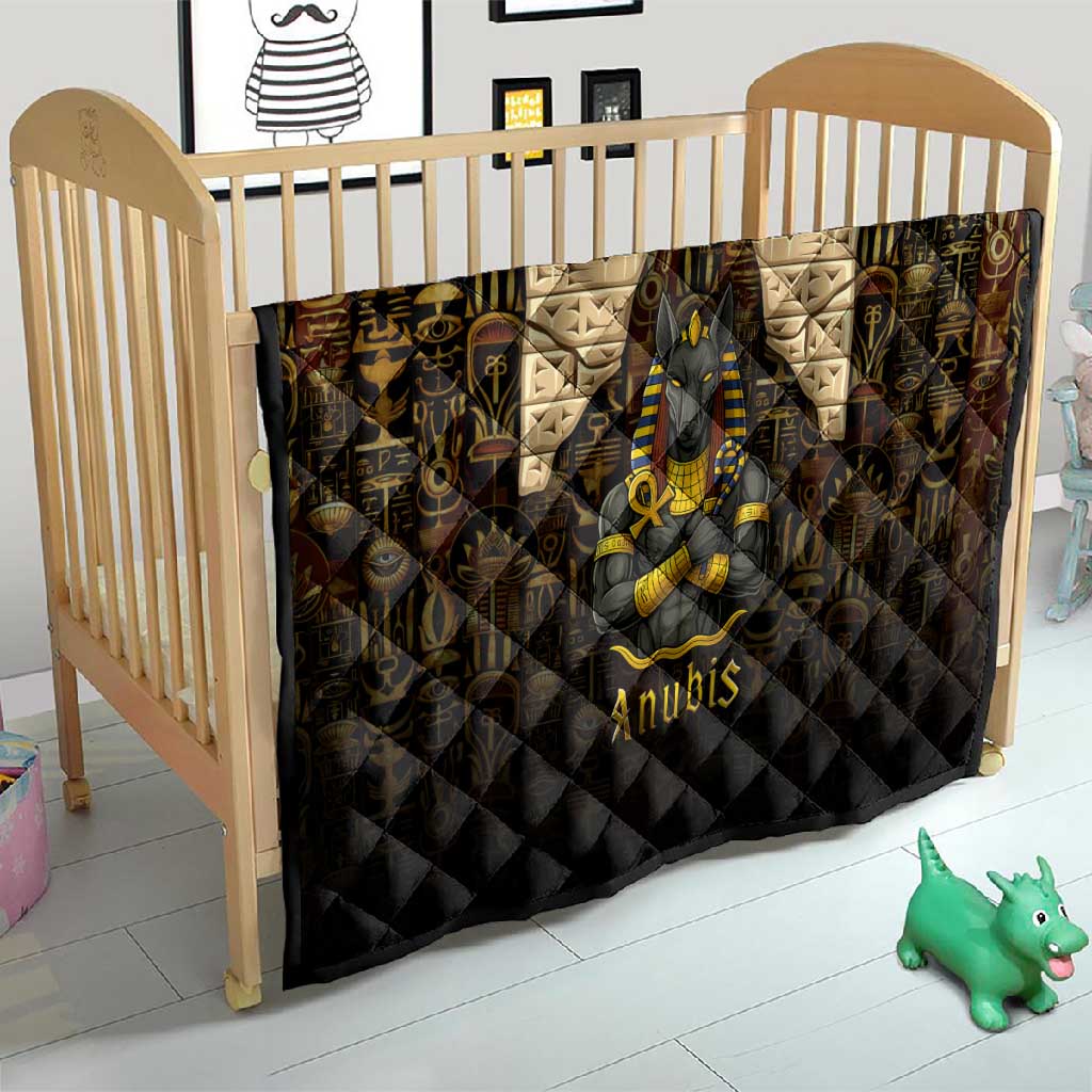 Anubis Egypt Quilt Ancient Hieroglyph Pharaoh Spirit TS04