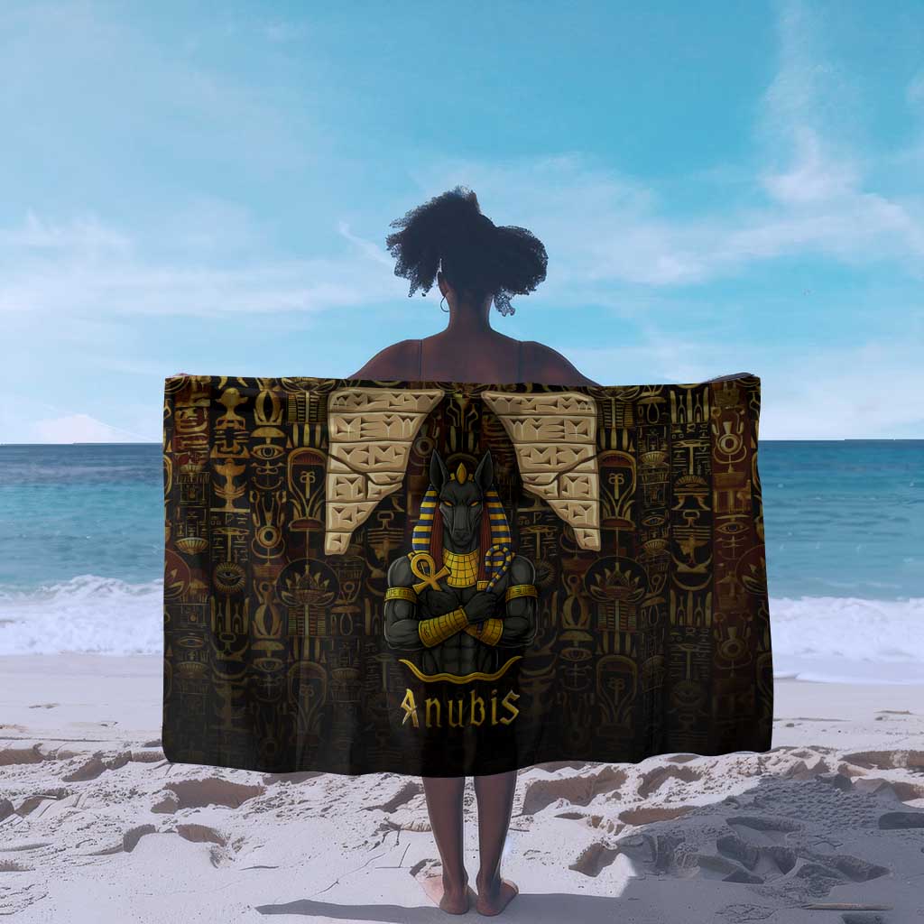 Anubis Egypt Sarong Ancient Hieroglyph Pharaoh Spirit TS04