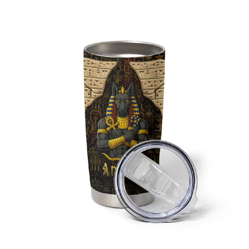 Anubis Egypt Tumbler Cup Ancient Hieroglyph Pharaoh Spirit TS04