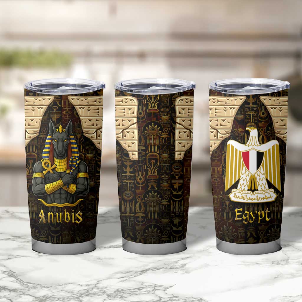 Anubis Egypt Tumbler Cup Ancient Hieroglyph Pharaoh Spirit TS04