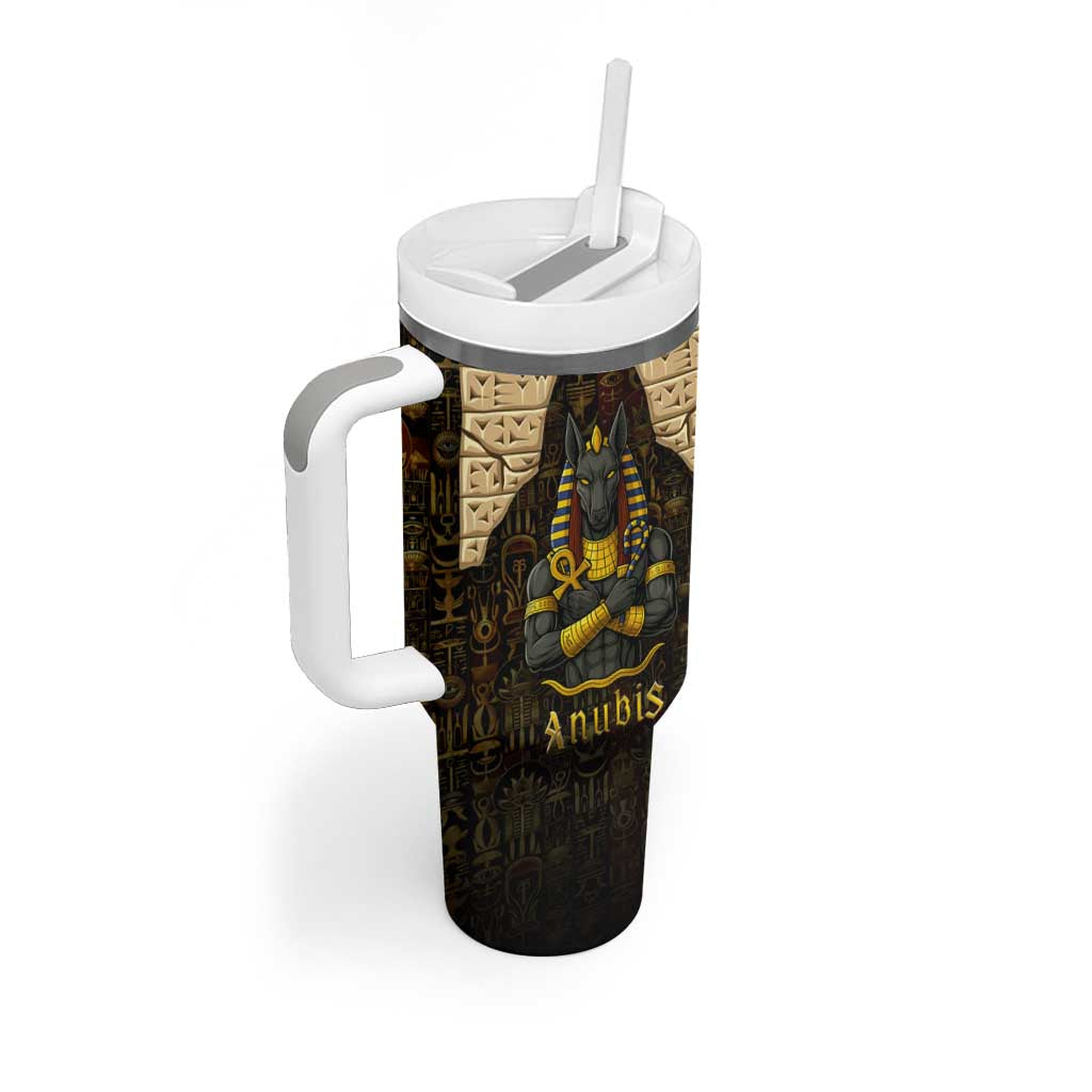 Anubis Egypt Tumbler With Handle Ancient Hieroglyph Pharaoh Spirit TS04