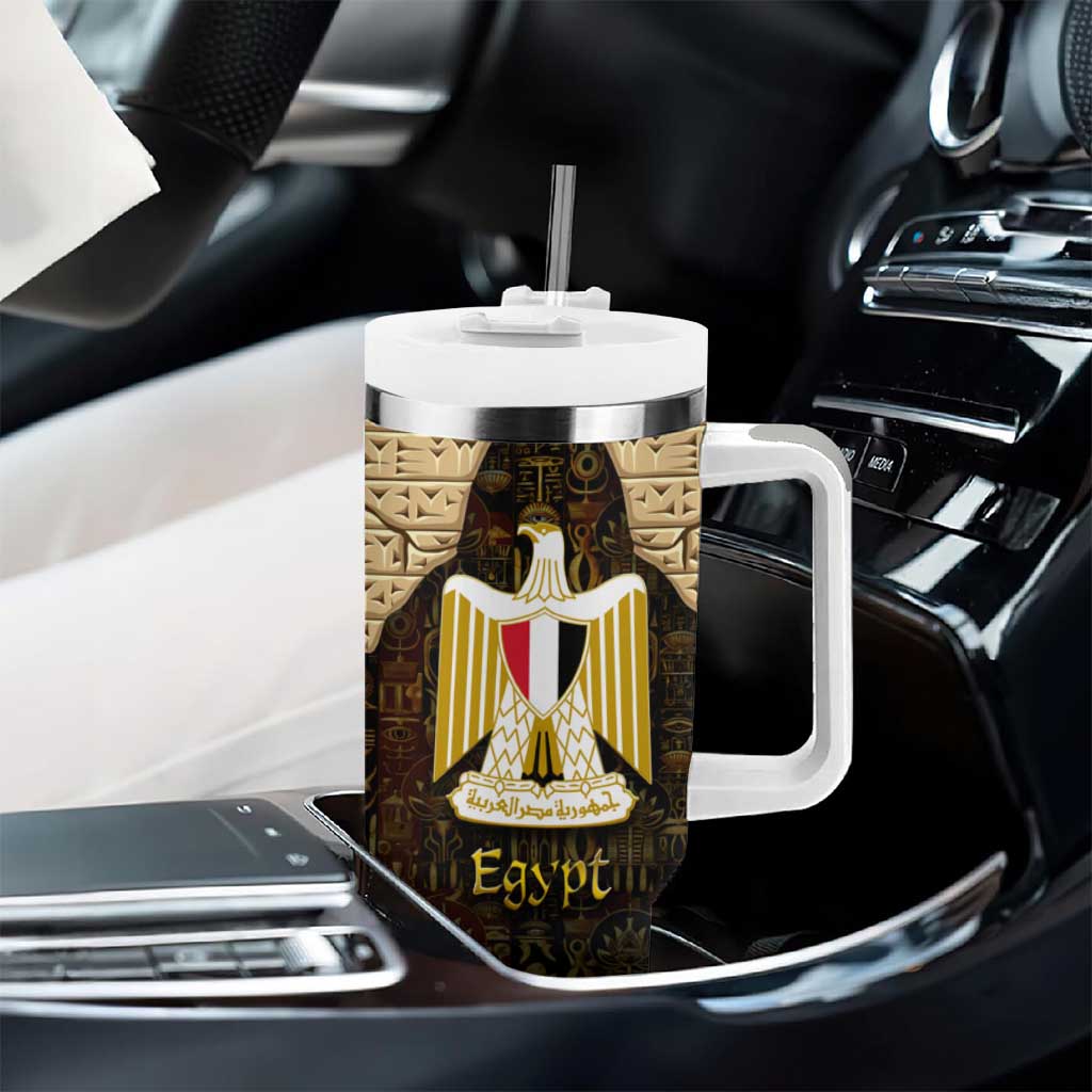 Anubis Egypt Tumbler With Handle Ancient Hieroglyph Pharaoh Spirit TS04