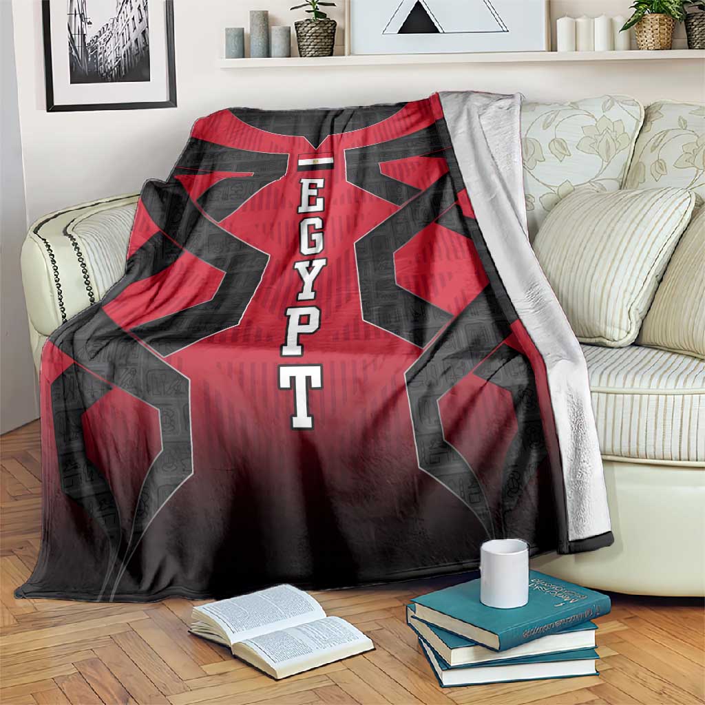 Egypt Flag Emblem Blanket Red Black Bold Spirit TS04