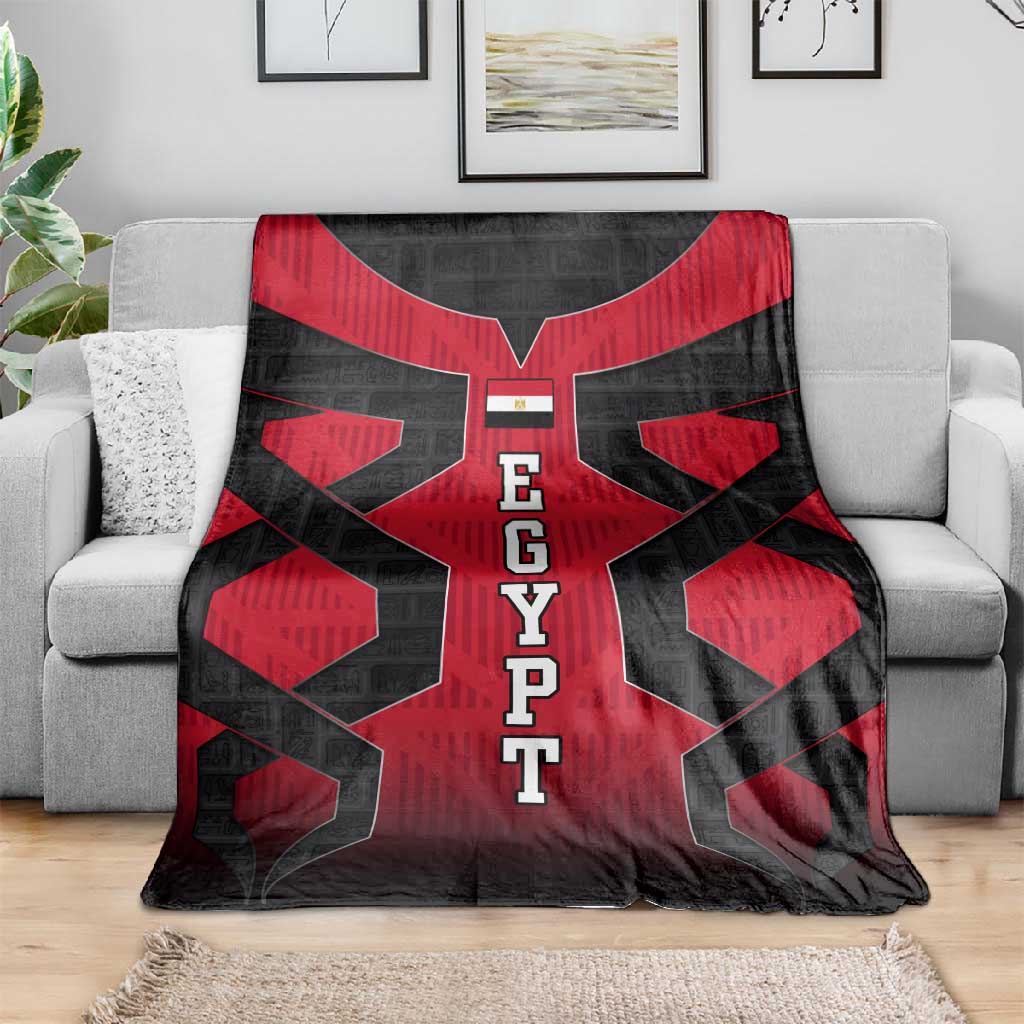 Egypt Flag Emblem Blanket Red Black Bold Spirit TS04