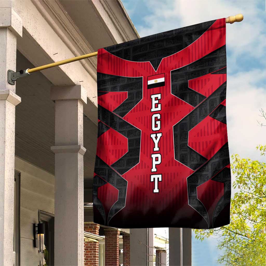 Egypt Flag Emblem Garden Flag Red Black Bold Spirit TS04