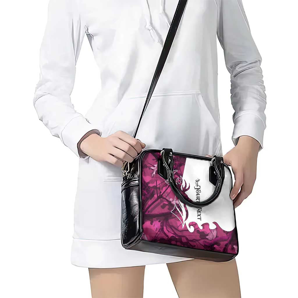 Pink Camo Customize Name Deer Hunting Shoulder Handbag Tribal Buck Silhouette TS04