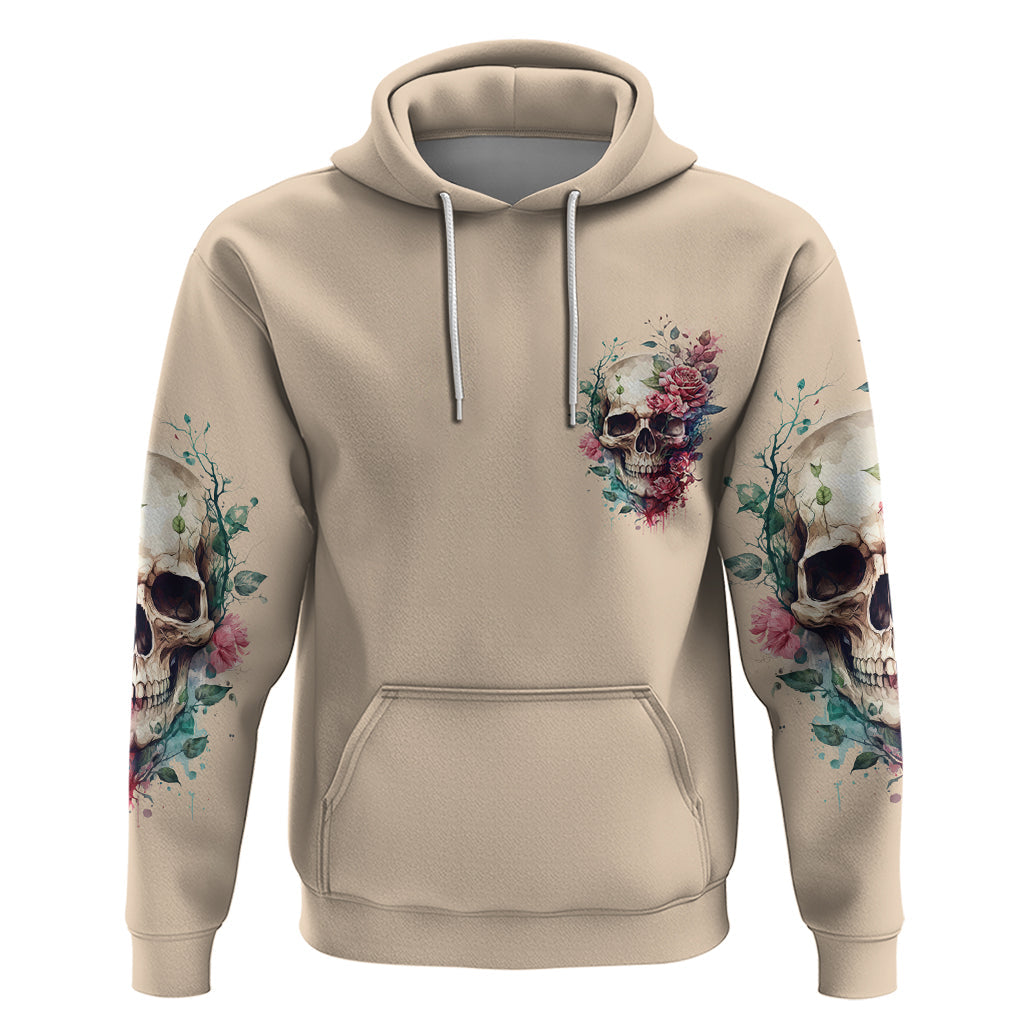 Fresh Out Of F Watercolor Skull Hoodie TS04