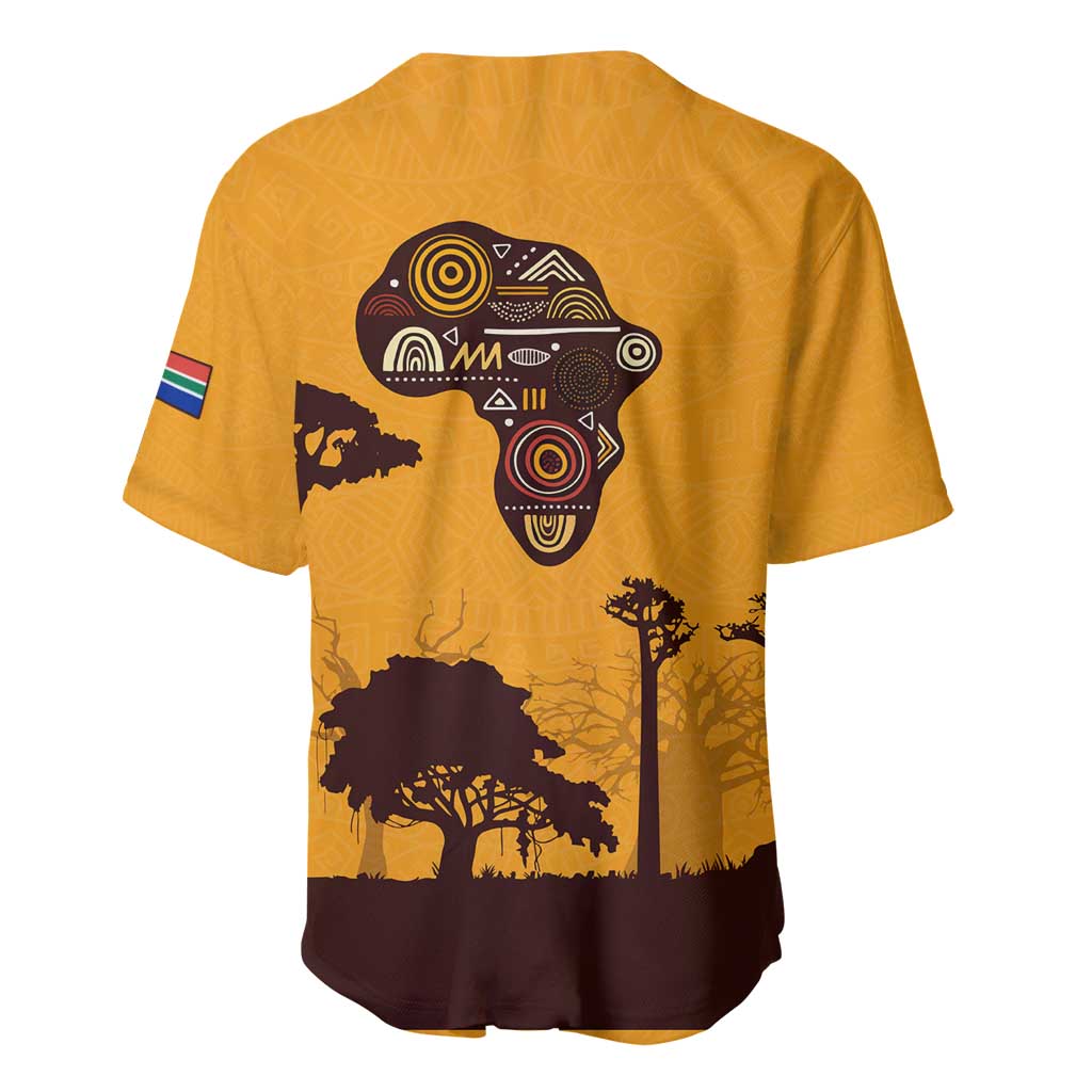 South Africa Flag Baseball Jersey Tribal Africa Heritage - Wildlife Silhouettes in Earthy TS04