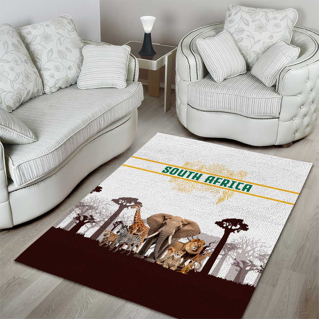 South Africa Wildlife Pride Area Rug Big Five Animals TS04