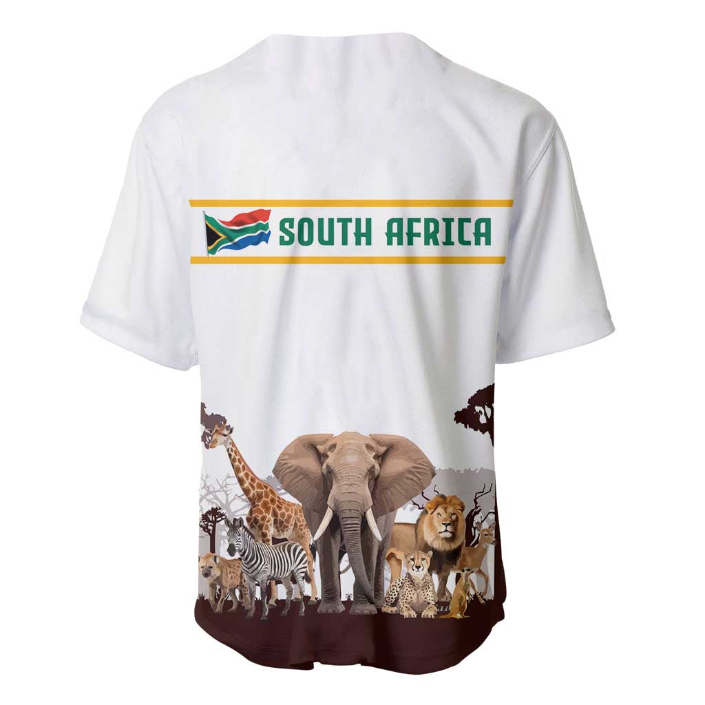 South Africa Wildlife Pride Baseball Jersey Big Five Animals TS04