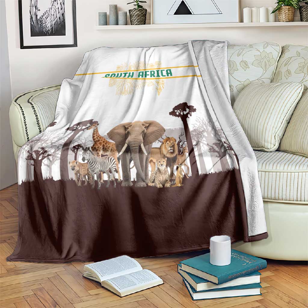 South Africa Wildlife Pride Blanket Big Five Animals TS04