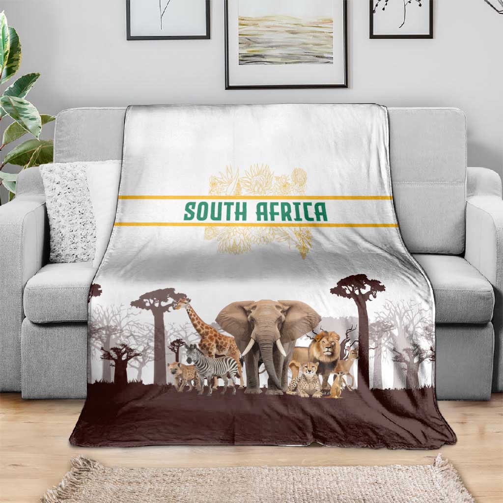 South Africa Wildlife Pride Blanket Big Five Animals TS04