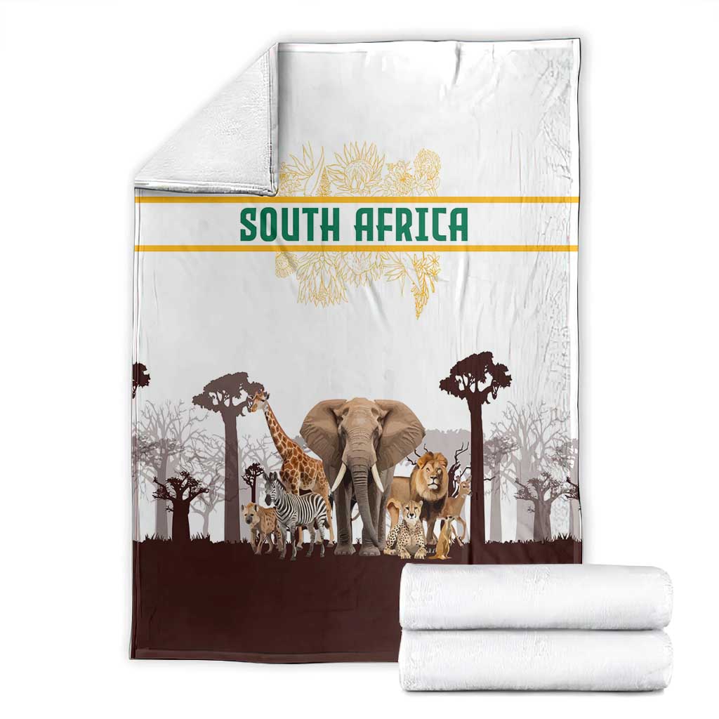 South Africa Wildlife Pride Blanket Big Five Animals TS04