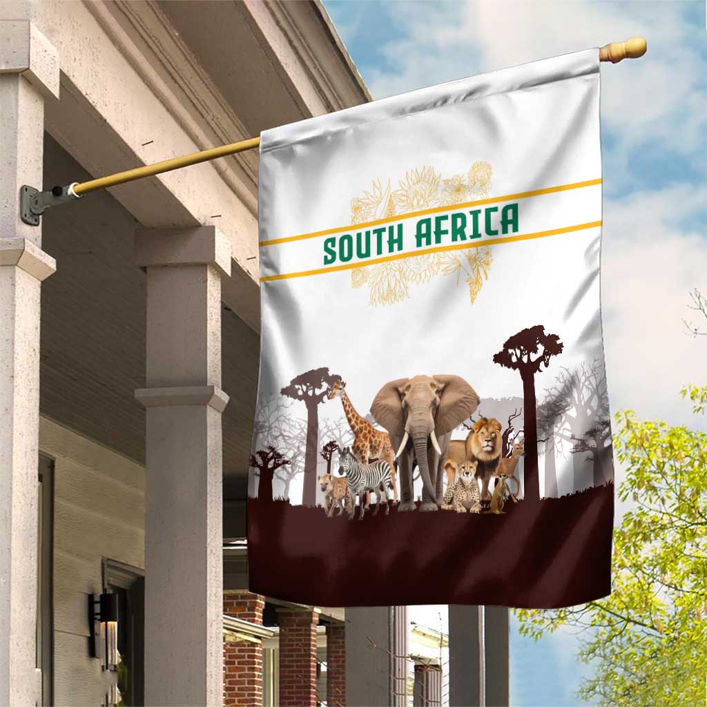 South Africa Wildlife Pride Garden Flag Big Five Animals TS04
