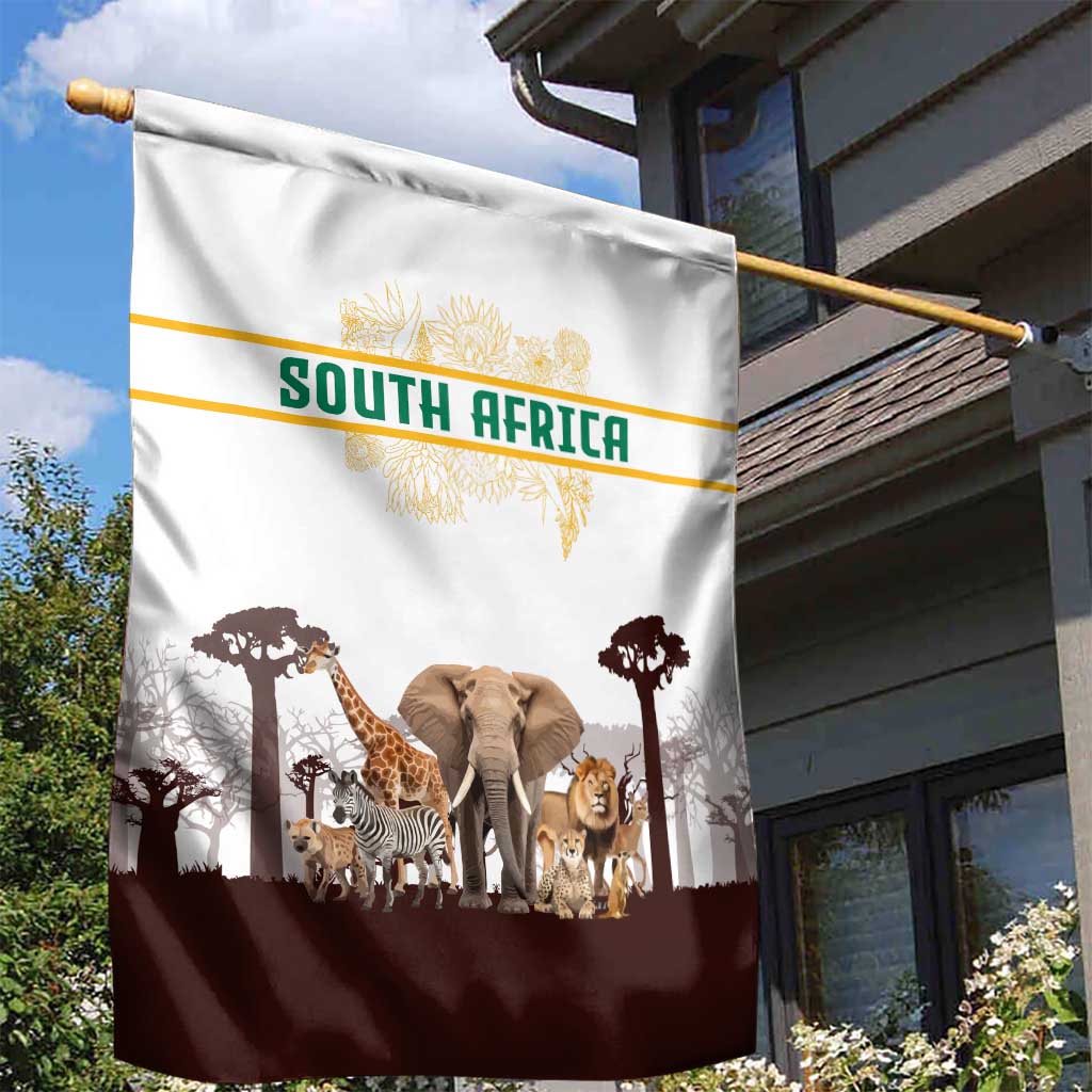 South Africa Wildlife Pride Garden Flag Big Five Animals TS04