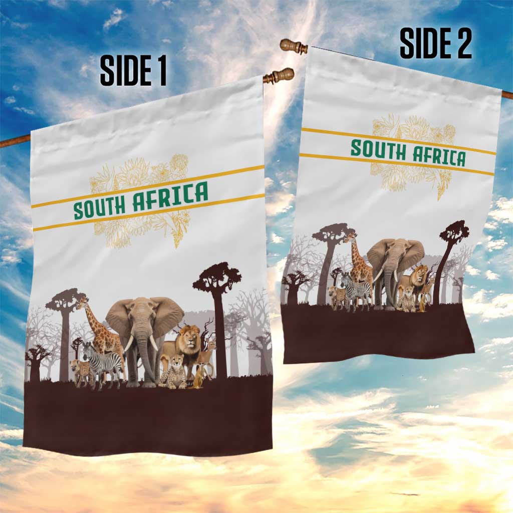 South Africa Wildlife Pride Garden Flag Big Five Animals TS04