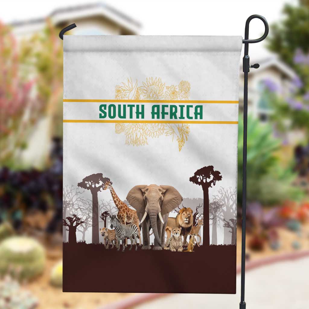 South Africa Wildlife Pride Garden Flag Big Five Animals TS04
