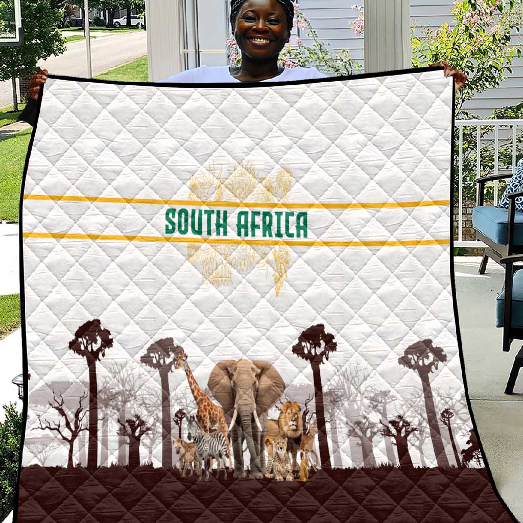 South Africa Wildlife Pride Quilt Big Five Animals TS04