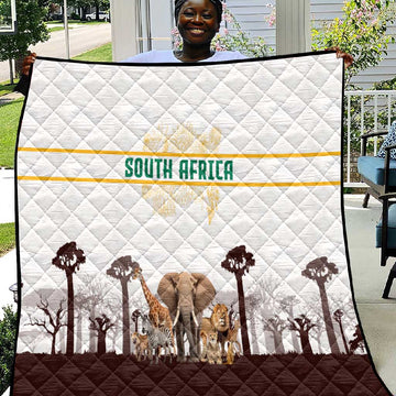 South Africa Wildlife Pride Quilt Big Five Animals TS04