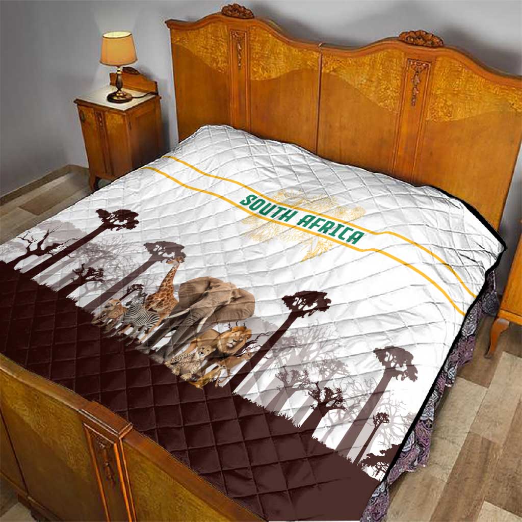 South Africa Wildlife Pride Quilt Big Five Animals TS04