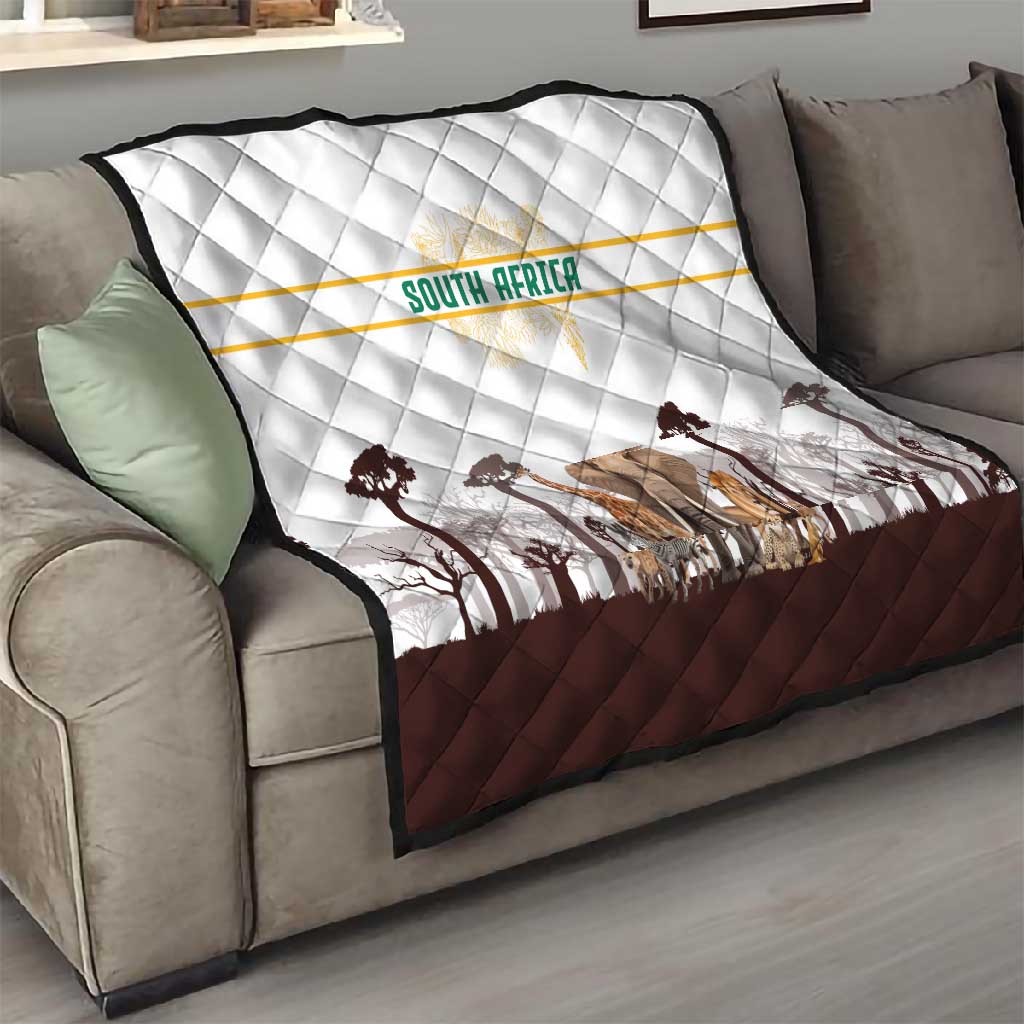 South Africa Wildlife Pride Quilt Big Five Animals TS04