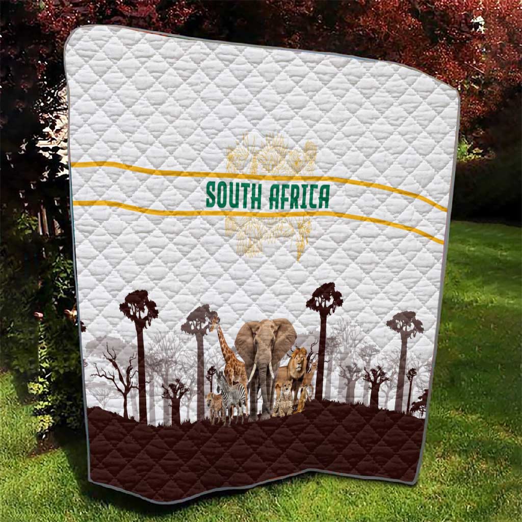South Africa Wildlife Pride Quilt Big Five Animals TS04