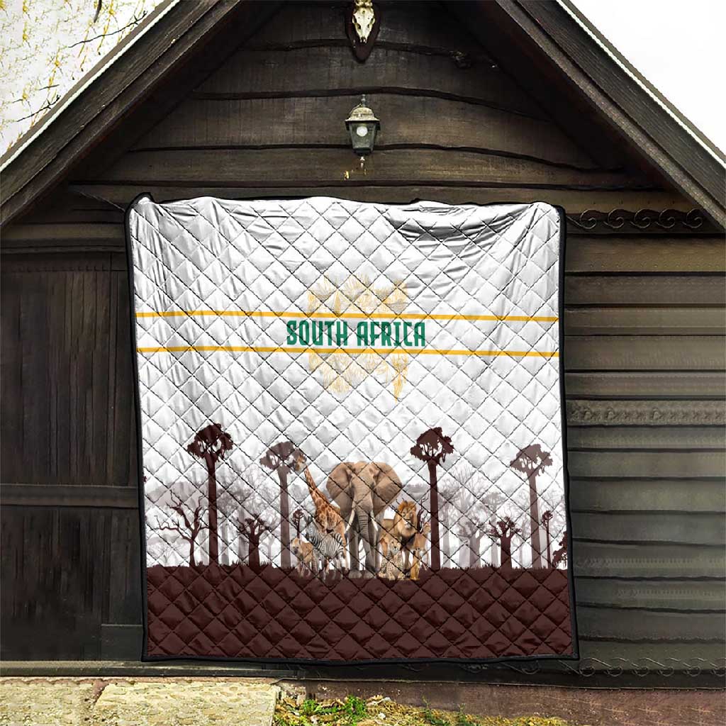 South Africa Wildlife Pride Quilt Big Five Animals TS04