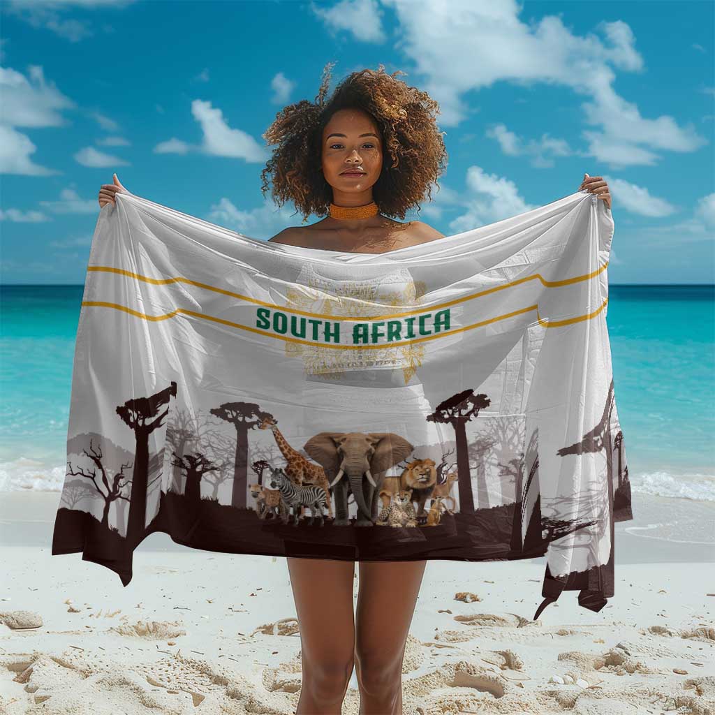 South Africa Wildlife Pride Sarong Big Five Animals TS04