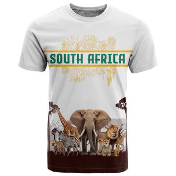 South Africa Wildlife Pride T shirt Big Five Animals TS04