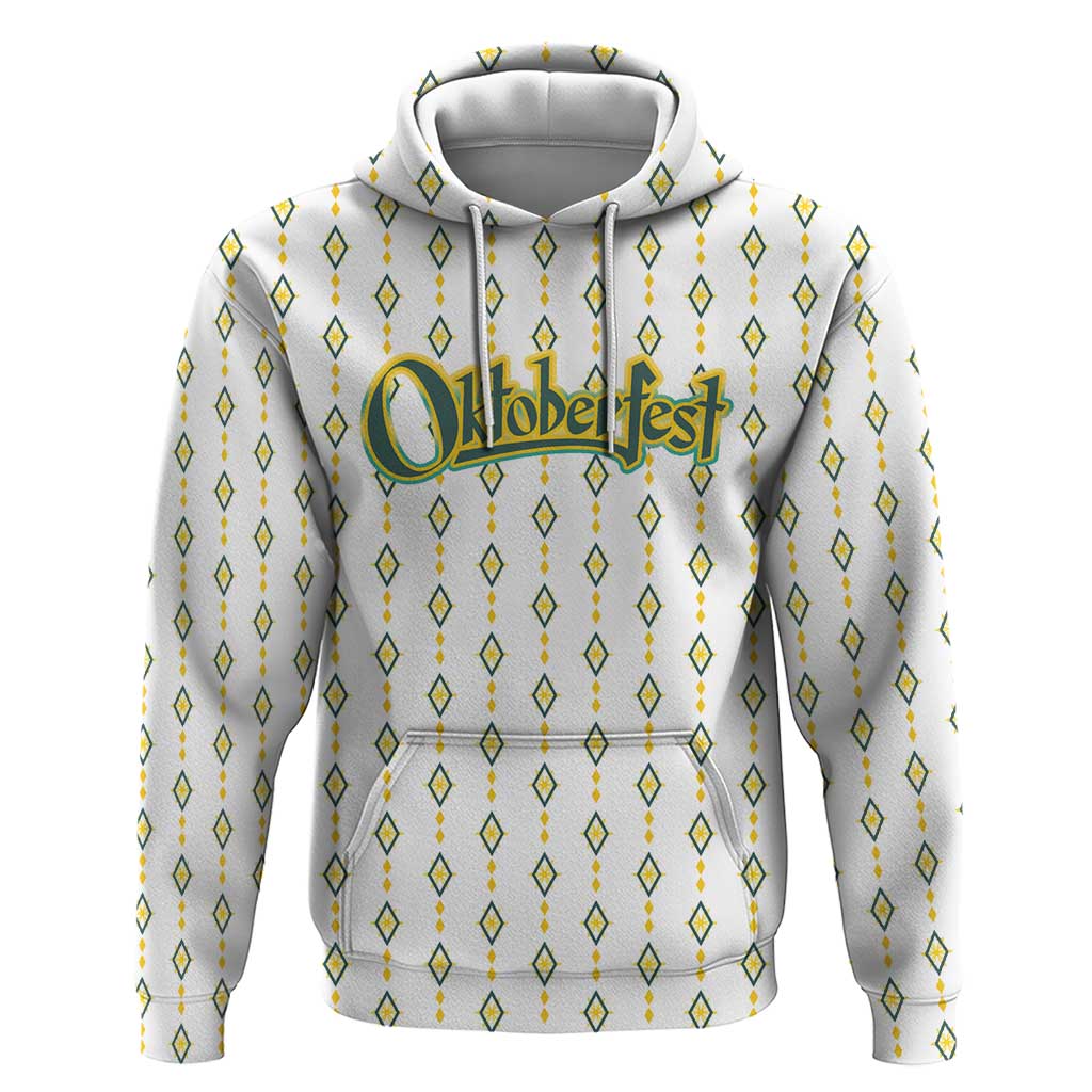Oktoberfest Hoodie with Oktoberfest Beer Mug Illustration White Diamond TS04