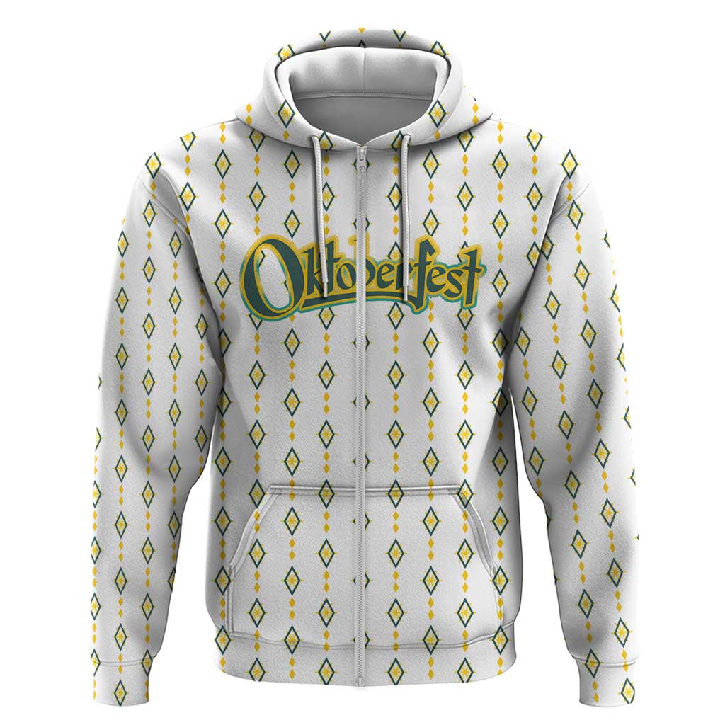 Oktoberfest Hoodie with Oktoberfest Beer Mug Illustration White Diamond TS04