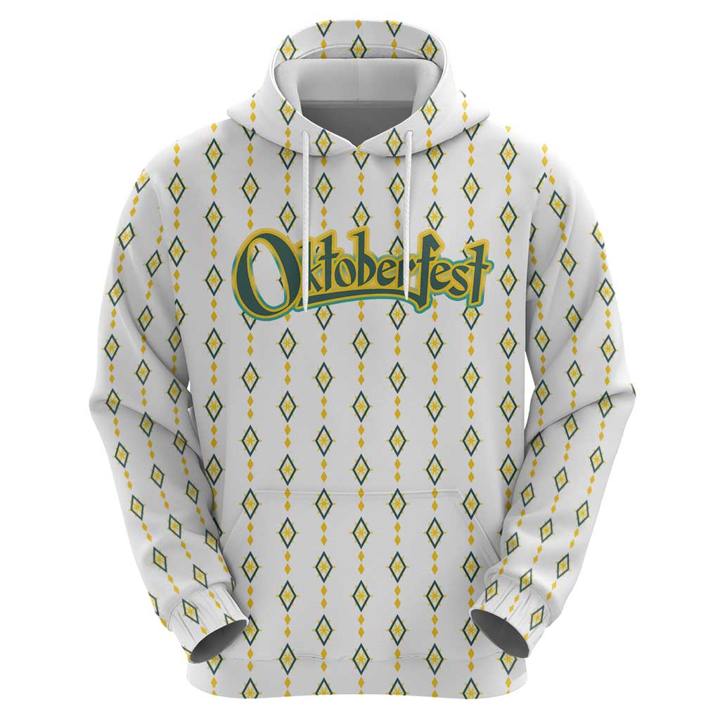 Oktoberfest Hoodie with Oktoberfest Beer Mug Illustration White Diamond TS04
