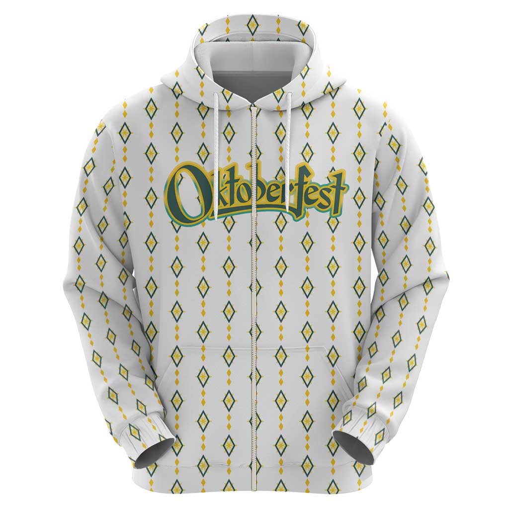 Oktoberfest Hoodie with Oktoberfest Beer Mug Illustration White Diamond TS04
