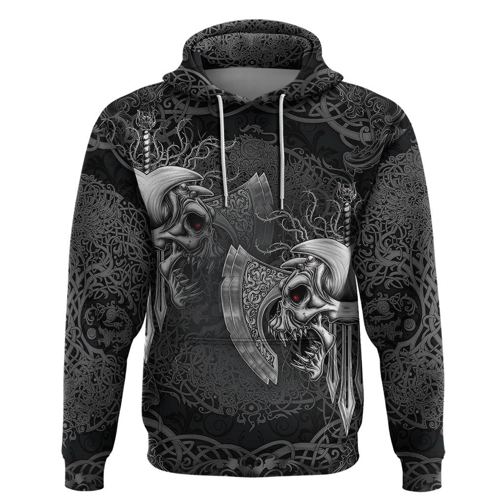 Until Valhalla Viking Skull Hoodie TS04