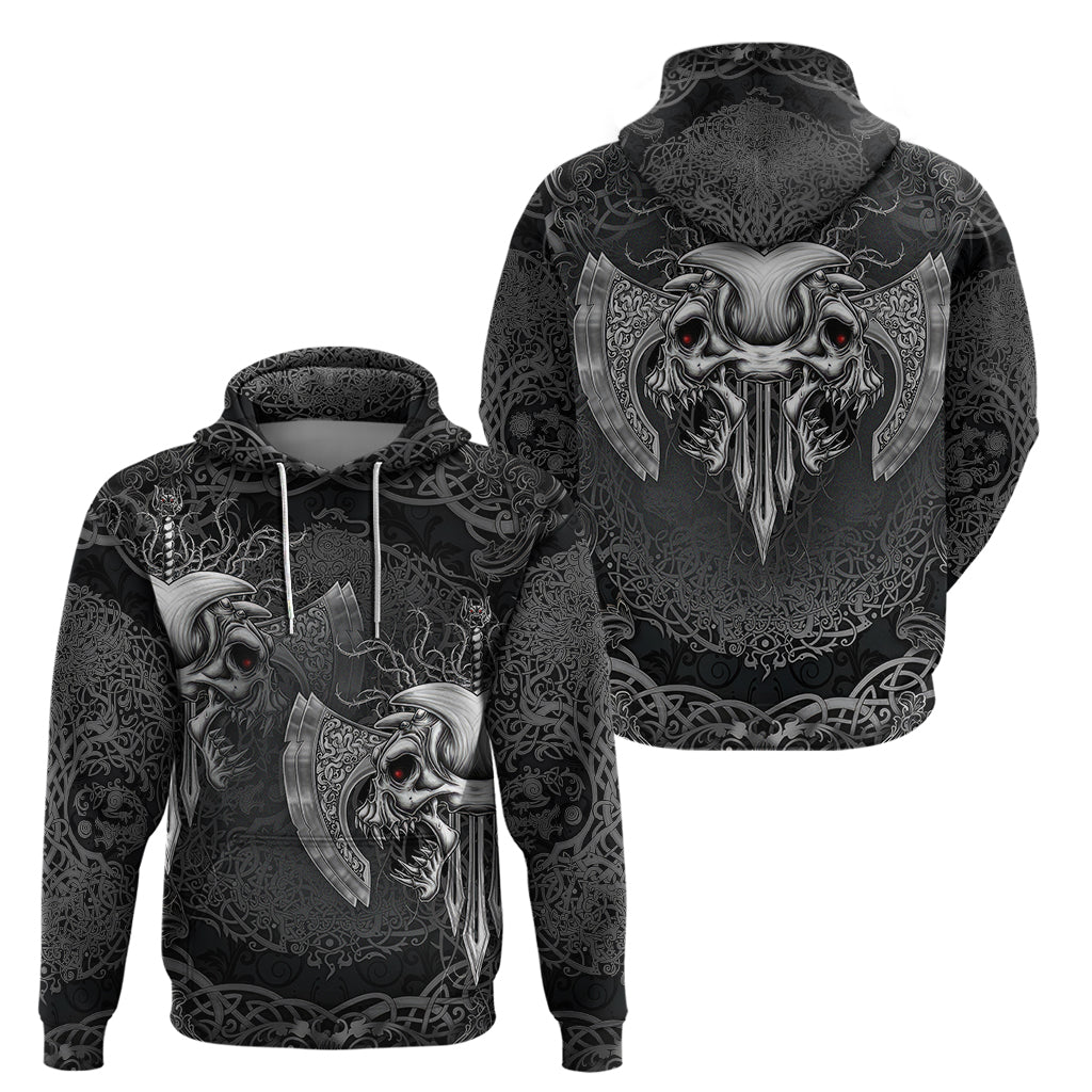 Until Valhalla Viking Skull Hoodie TS04
