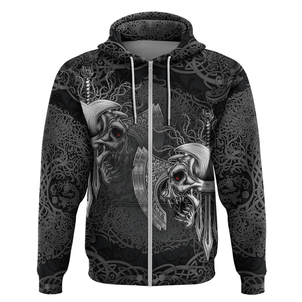 Until Valhalla Viking Skull Hoodie TS04
