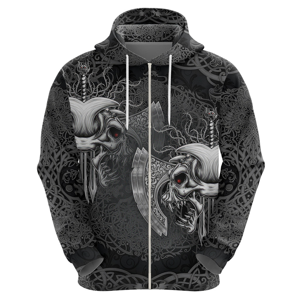 Until Valhalla Viking Skull Hoodie TS04