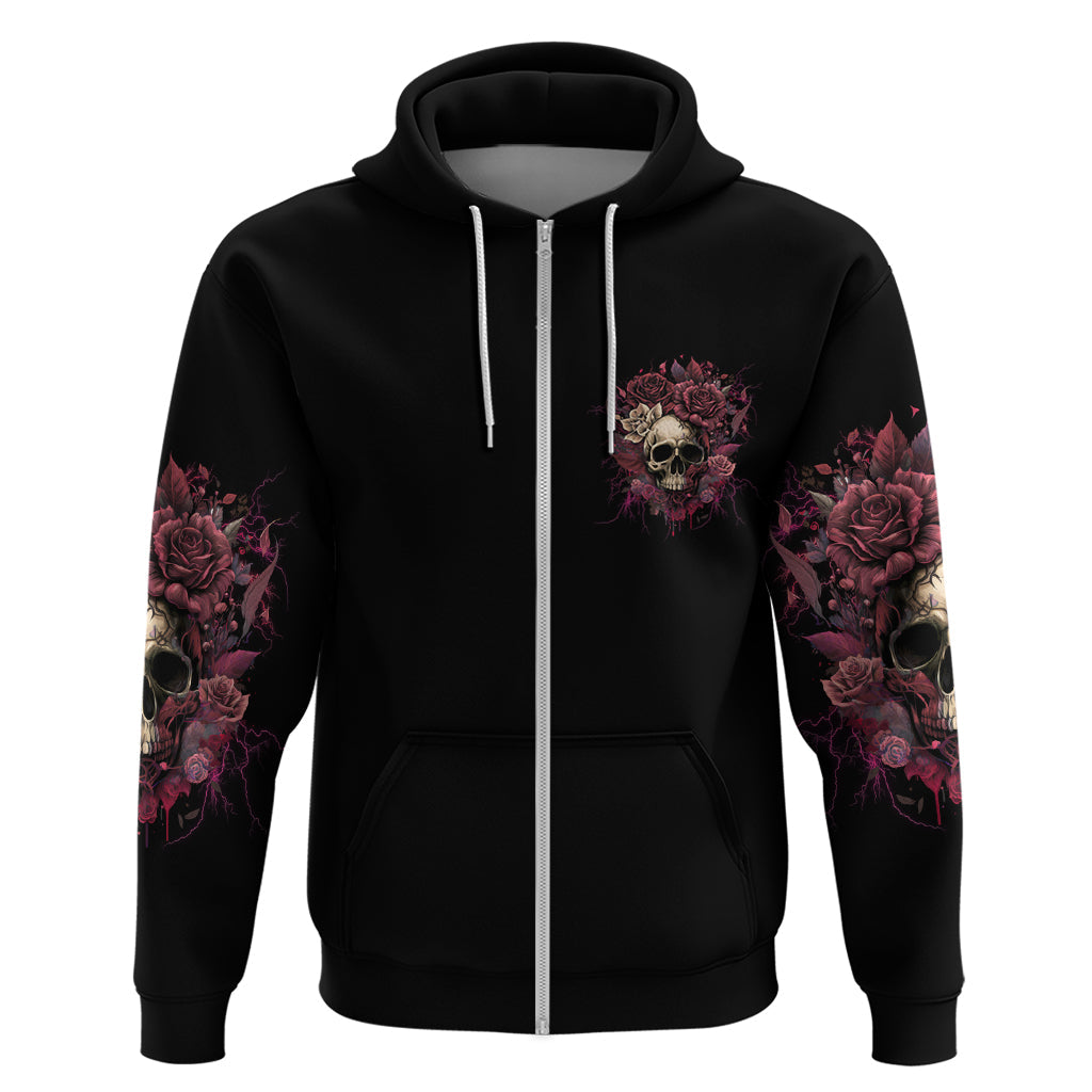 My Give A F Rose Skull Hoodie TS04