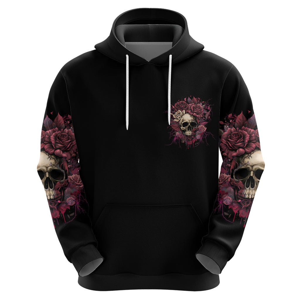 My Give A F Rose Skull Hoodie TS04