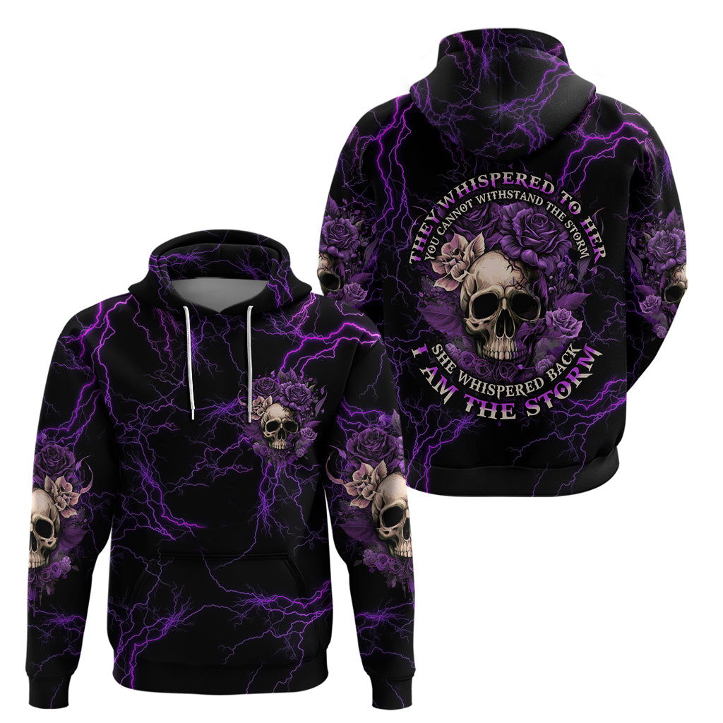 I Am The Storm Rose Skull Hoodie TS04