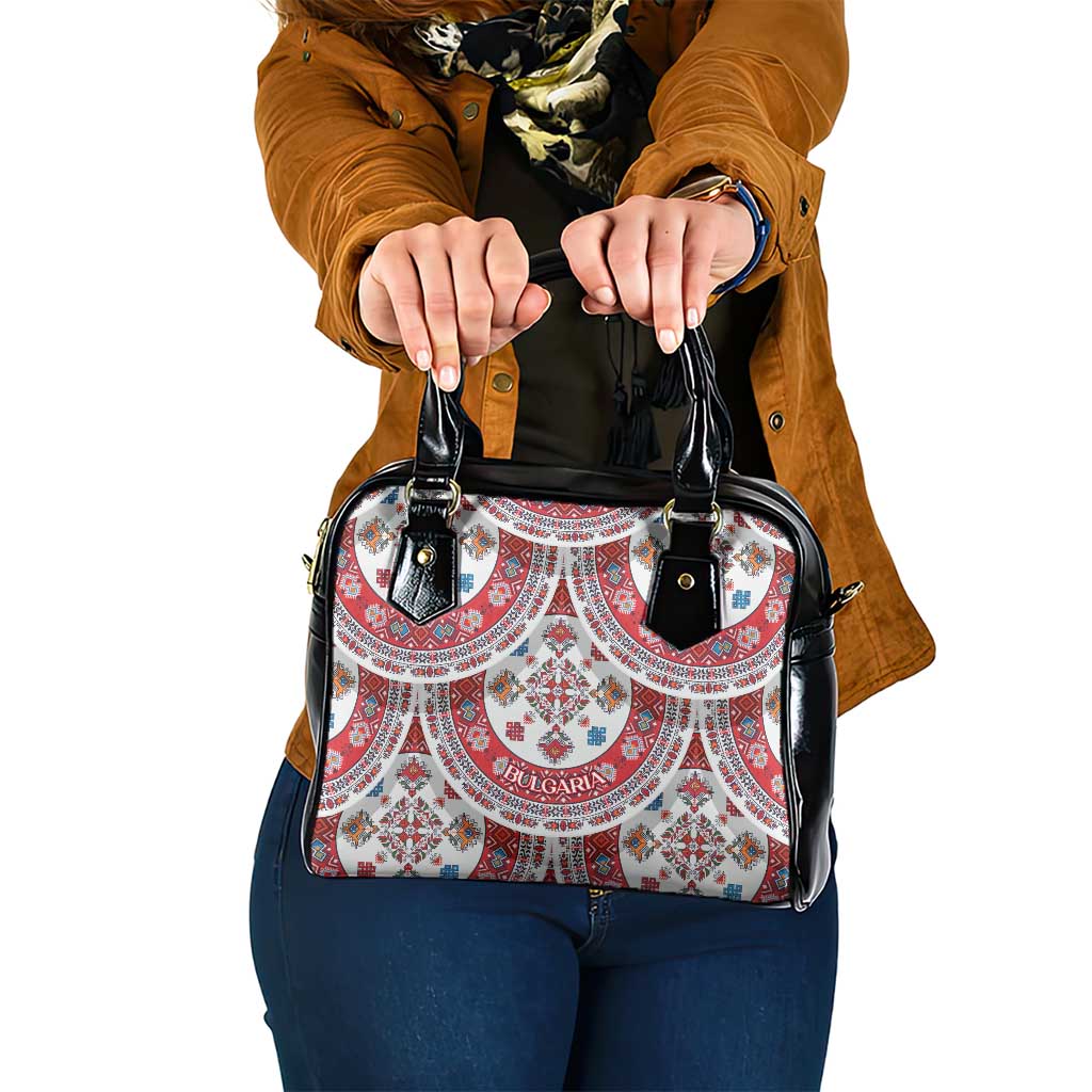 Bulgaria Folk Art Shoulder Handbag with Traditional Embroidery and Floral Motifs TS04