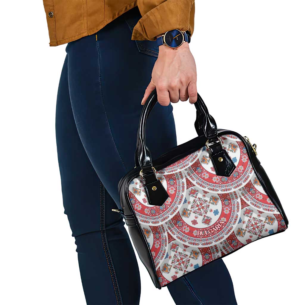 Bulgaria Folk Art Shoulder Handbag with Traditional Embroidery and Floral Motifs TS04