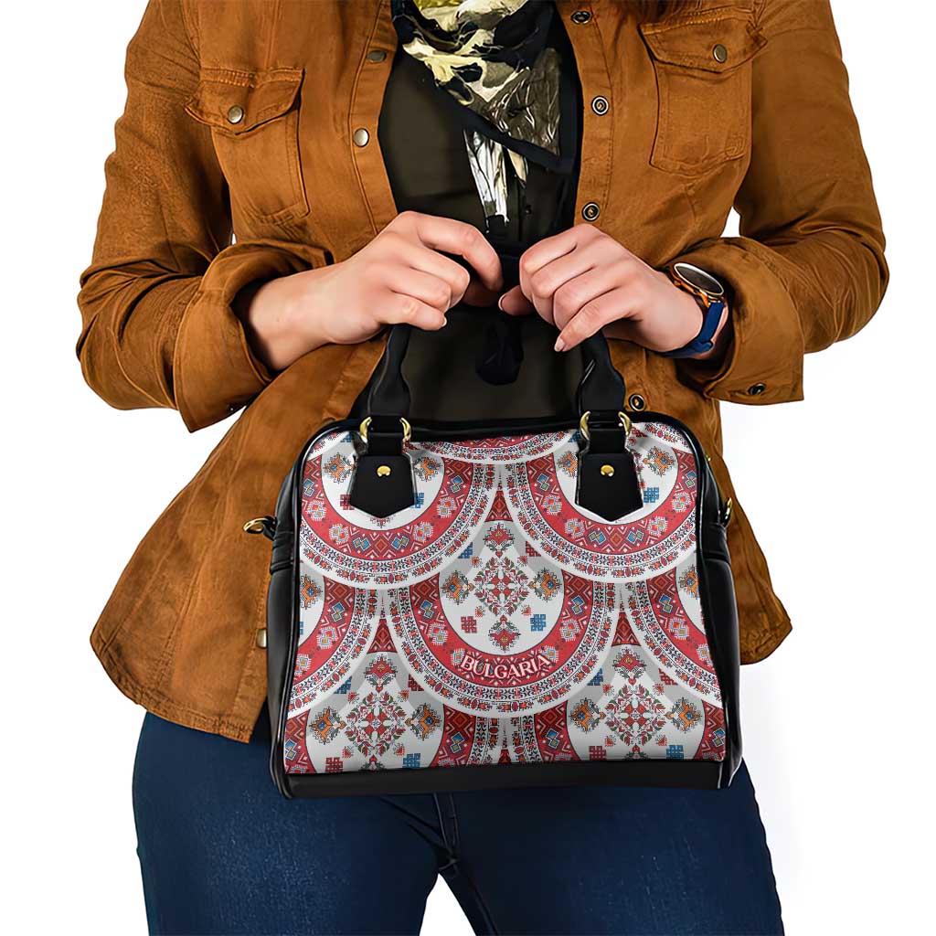 Bulgaria Folk Art Shoulder Handbag with Traditional Embroidery and Floral Motifs TS04