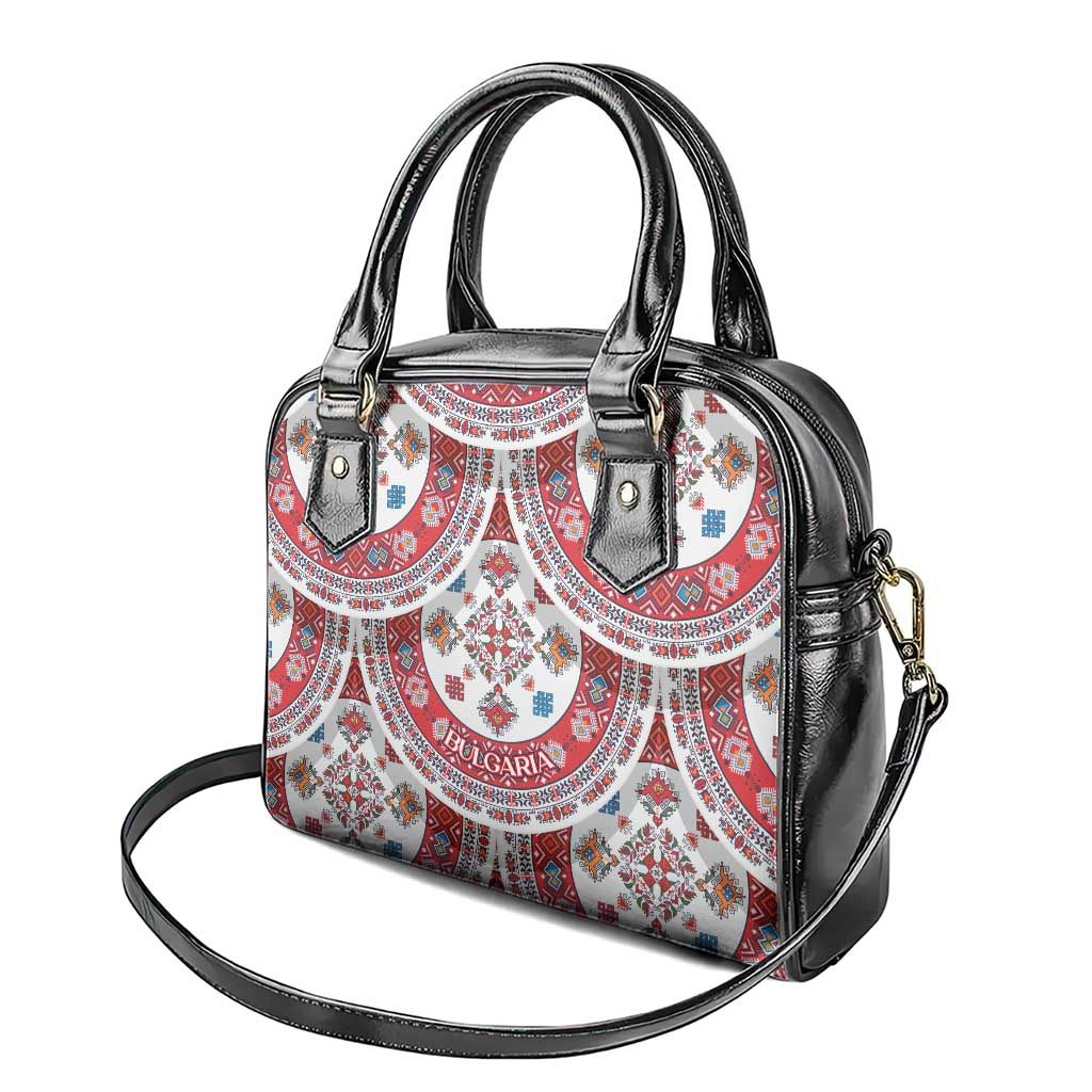 Bulgaria Folk Art Shoulder Handbag with Traditional Embroidery and Floral Motifs TS04
