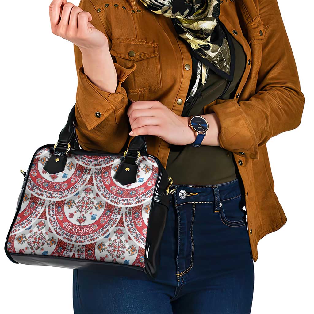 Bulgaria Folk Art Shoulder Handbag with Traditional Embroidery and Floral Motifs TS04