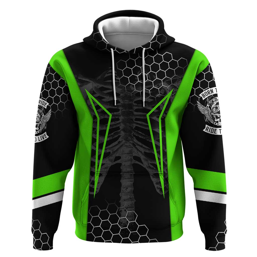Personalized Skeleton Racing Hoodie Cool Bone Motorcycle Motocross Off-Road Riders Racewear TS04