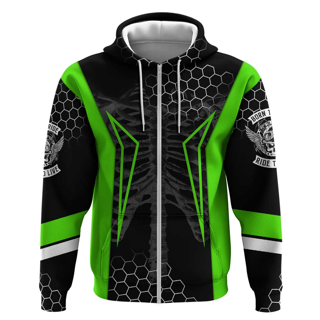 Personalized Skeleton Racing Hoodie Cool Bone Motorcycle Motocross Off-Road Riders Racewear TS04