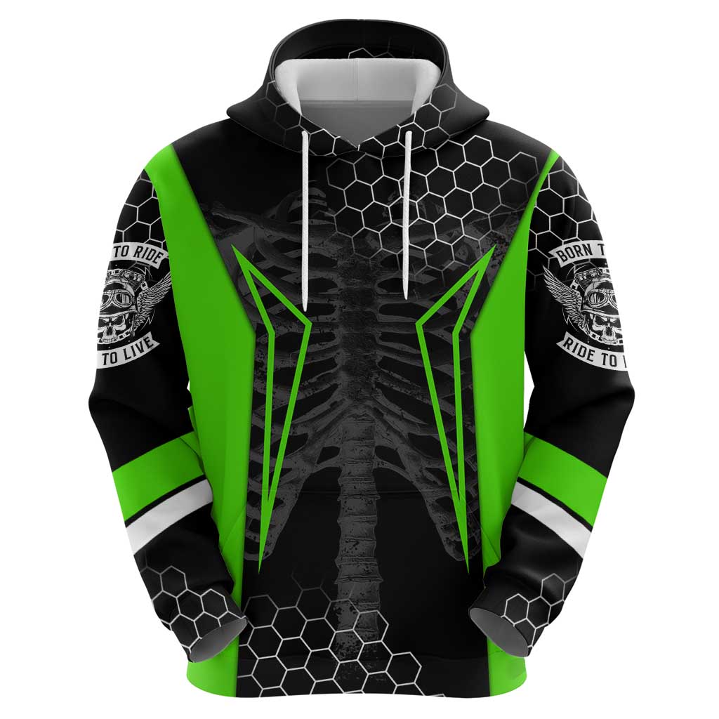 Personalized Skeleton Racing Hoodie Cool Bone Motorcycle Motocross Off-Road Riders Racewear TS04