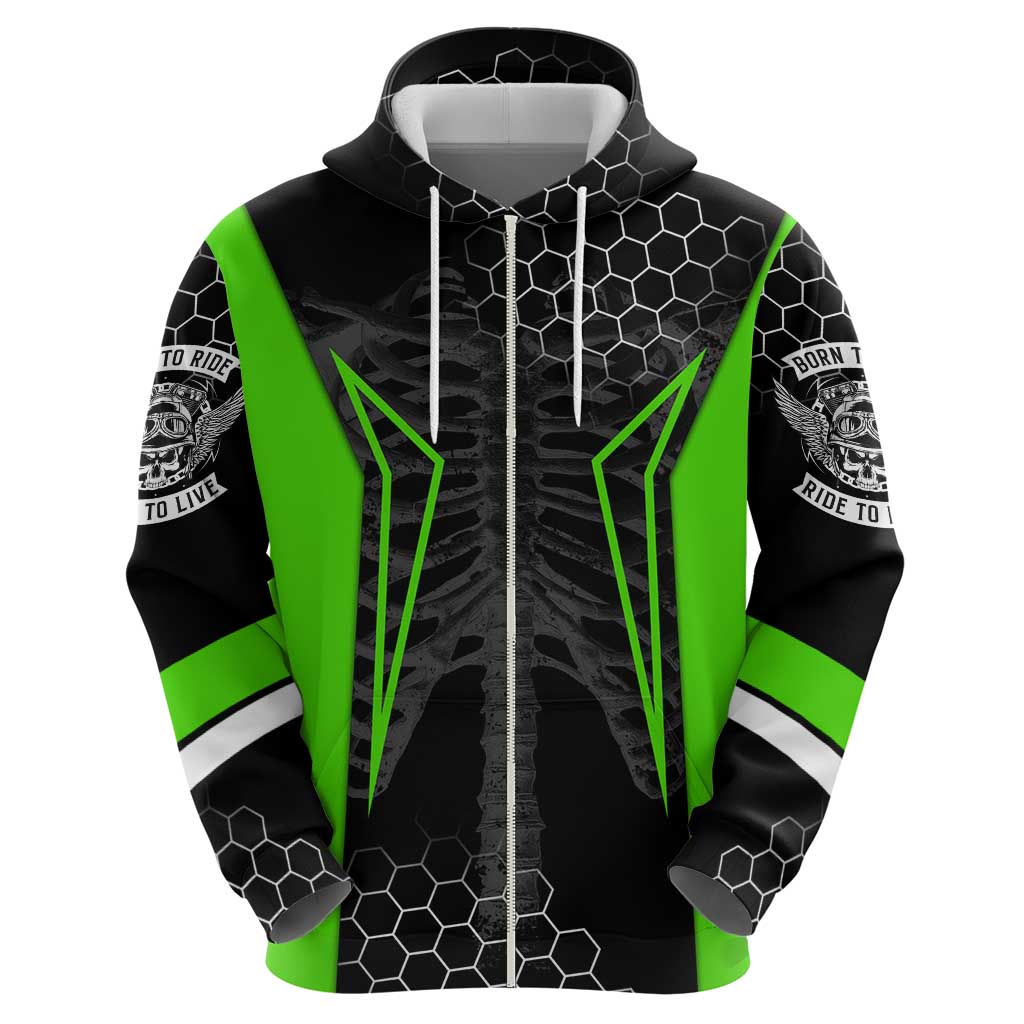 Personalized Skeleton Racing Hoodie Cool Bone Motorcycle Motocross Off-Road Riders Racewear TS04